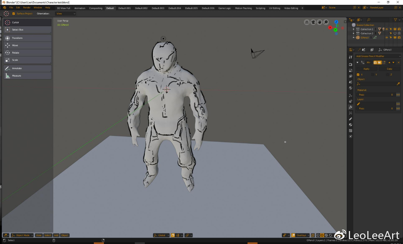 blender教程:2d生成3d模型概念人設