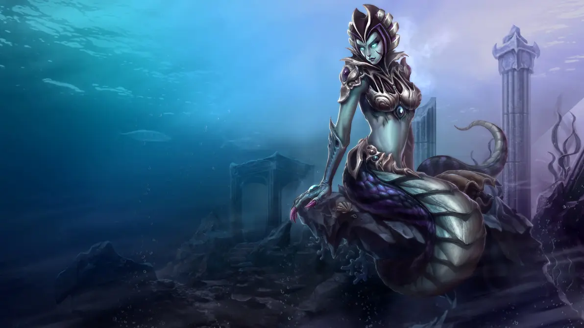 英雄联盟皮肤原画 魔蛇之拥 卡西奥佩娅