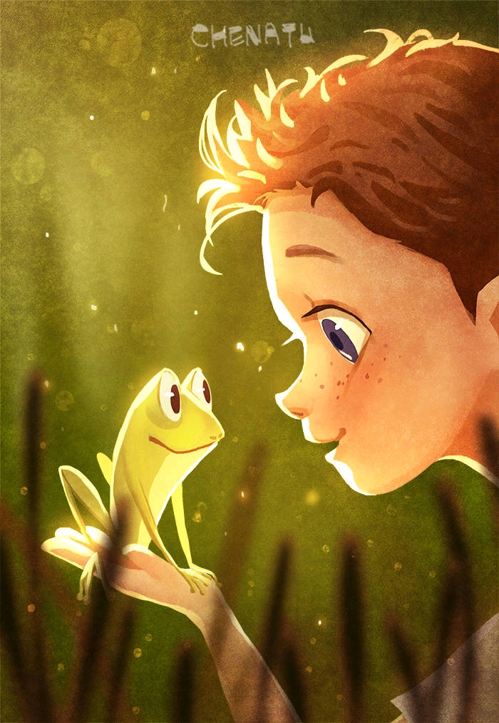 超级可爱的绘本风画师——陈阿凸