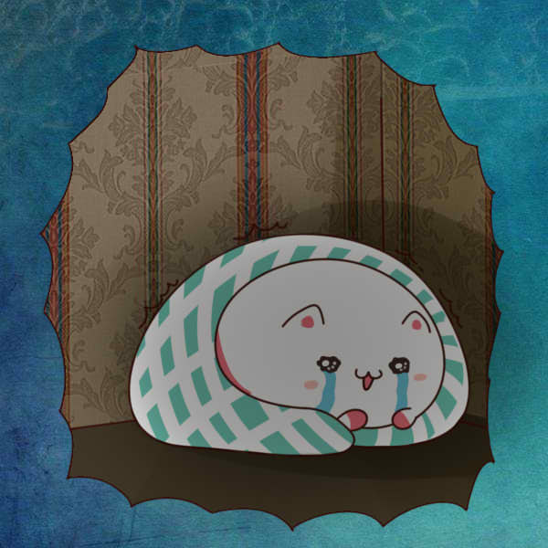 躲在被窝中瑟瑟发抖