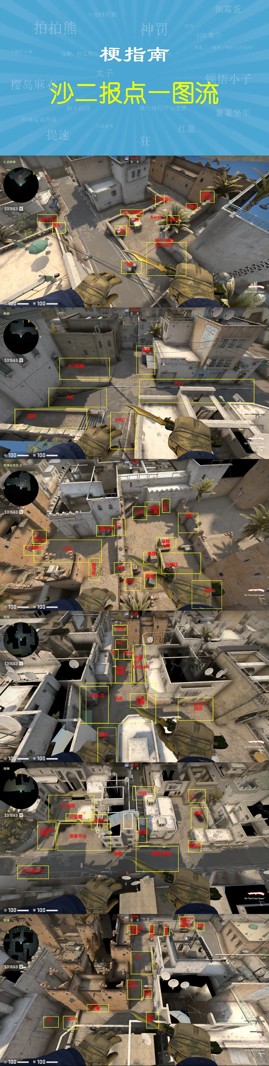 我特意做了地图,萌新们可以边打边对照呀～看这里看这里～点击查看