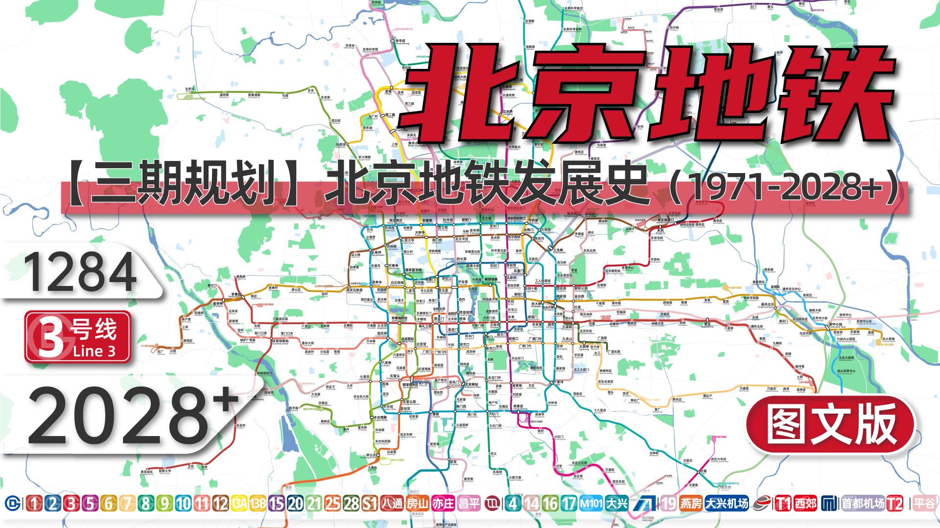 北京地铁 世界上第二大规模的地铁系统发展过程(1971-2028+) - 哔哩哔哩