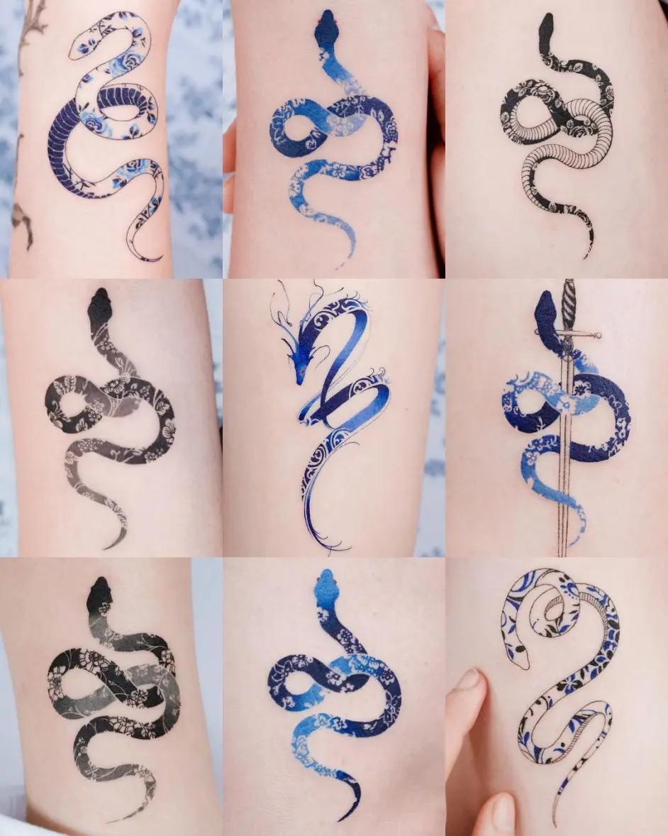 上海浦东纹身由龙刺青整理女生小清新纹身图案 哔哩哔哩