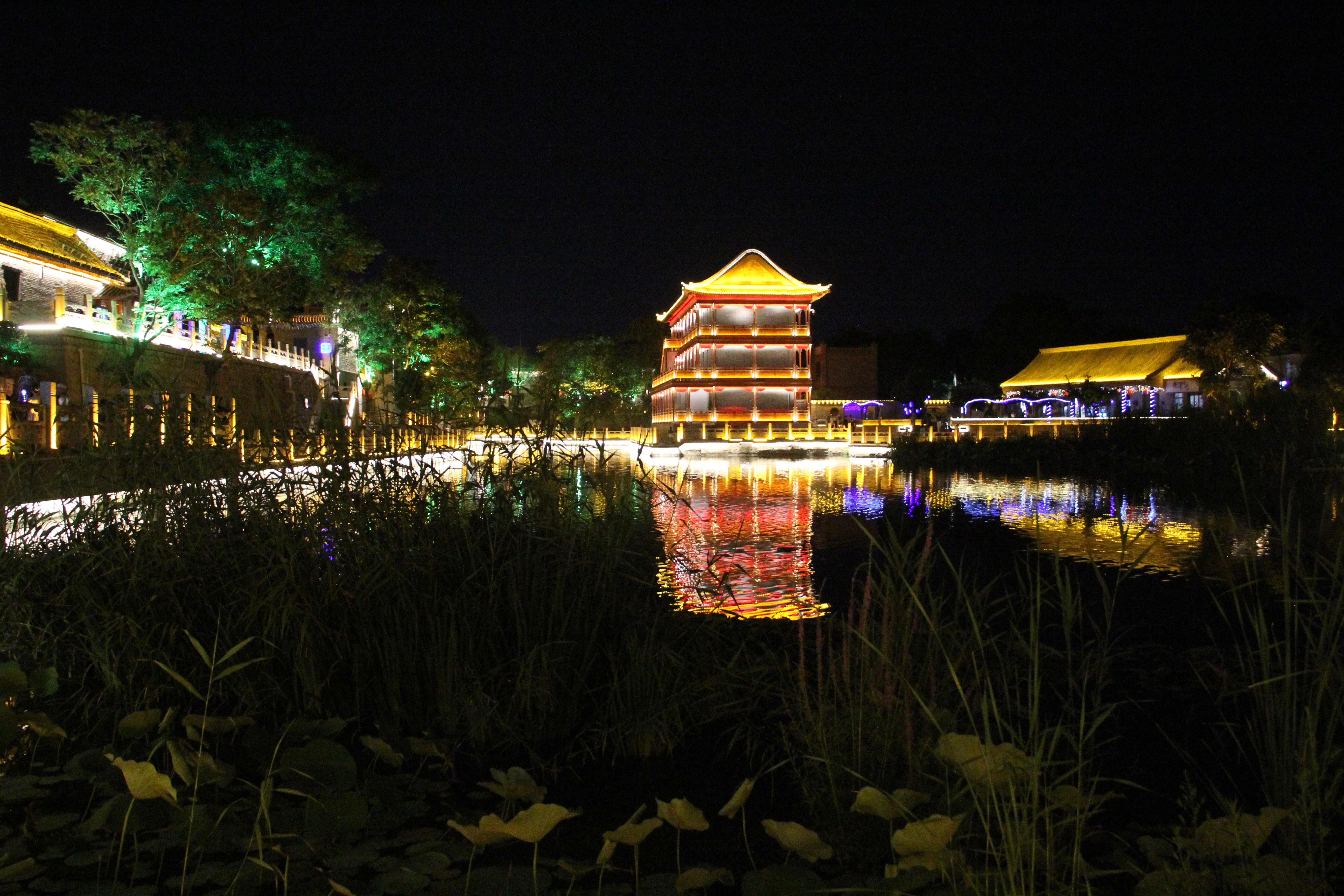 盛夏彰德府古城夜色