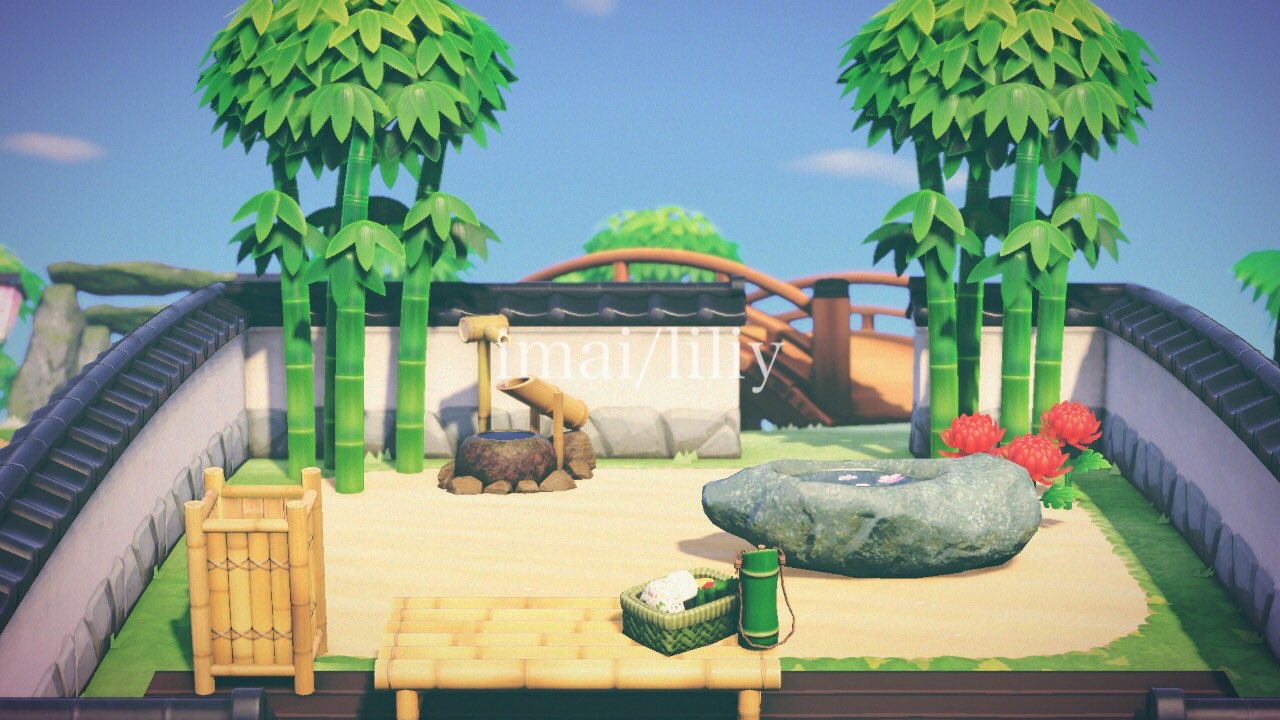 「建造吧,动物森友会」竹林,露天温泉岛屿设计⑨