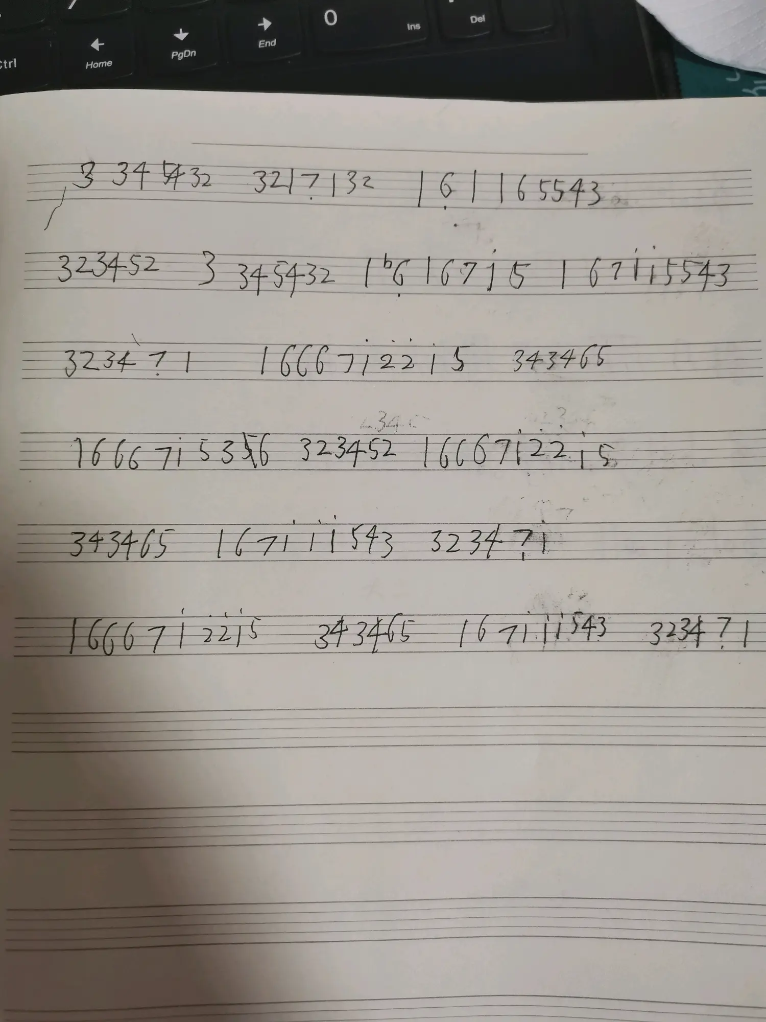 木灵宝贝片尾曲简谱