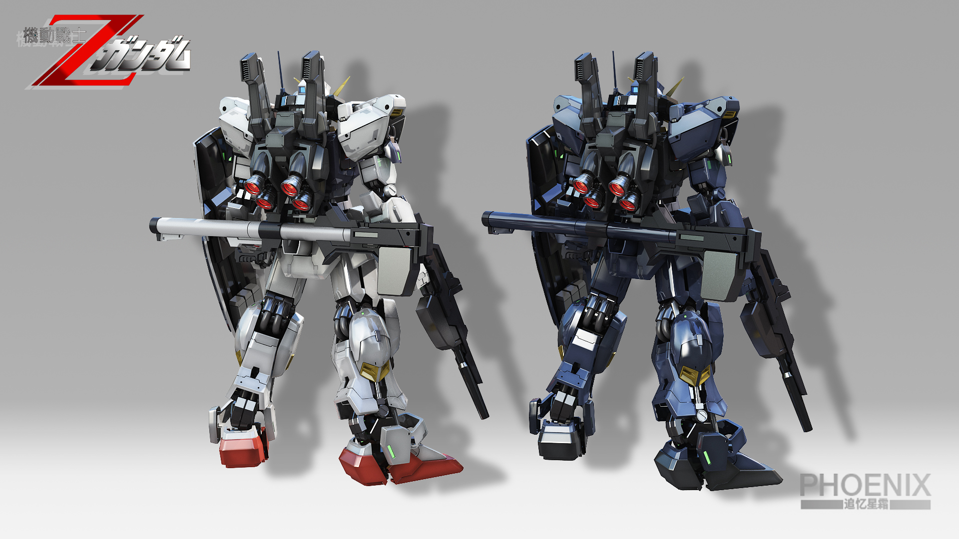 吧友展示:【3D属性】高达MK2黑白兔