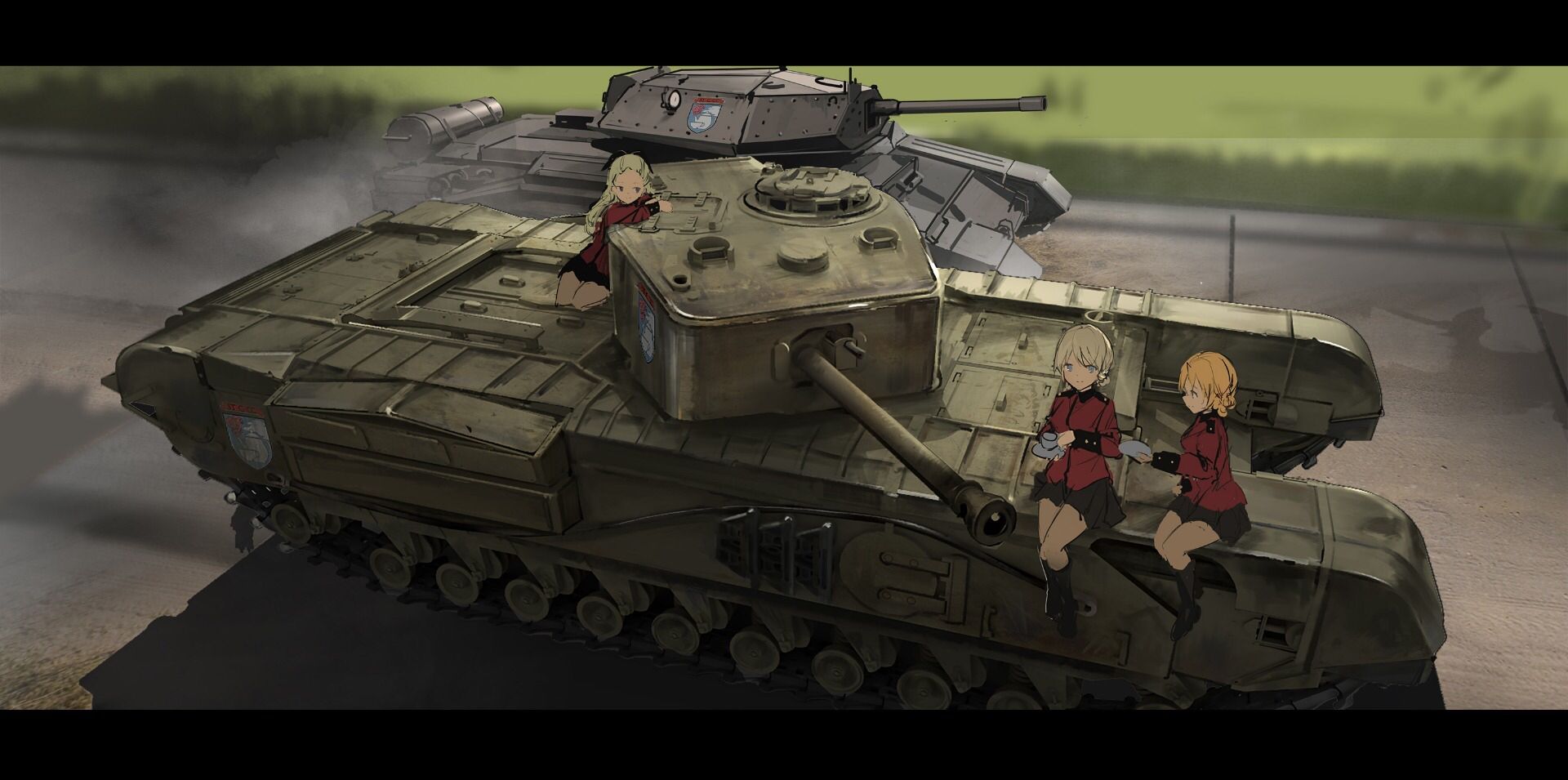 《少女与战车》中的丘吉尔巡洋坦克a24(a24e1)"骑士"巡洋坦克,1941年