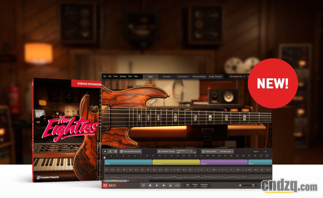 Toontrack为EZBass推出80年代的EBX - 哔哩哔哩