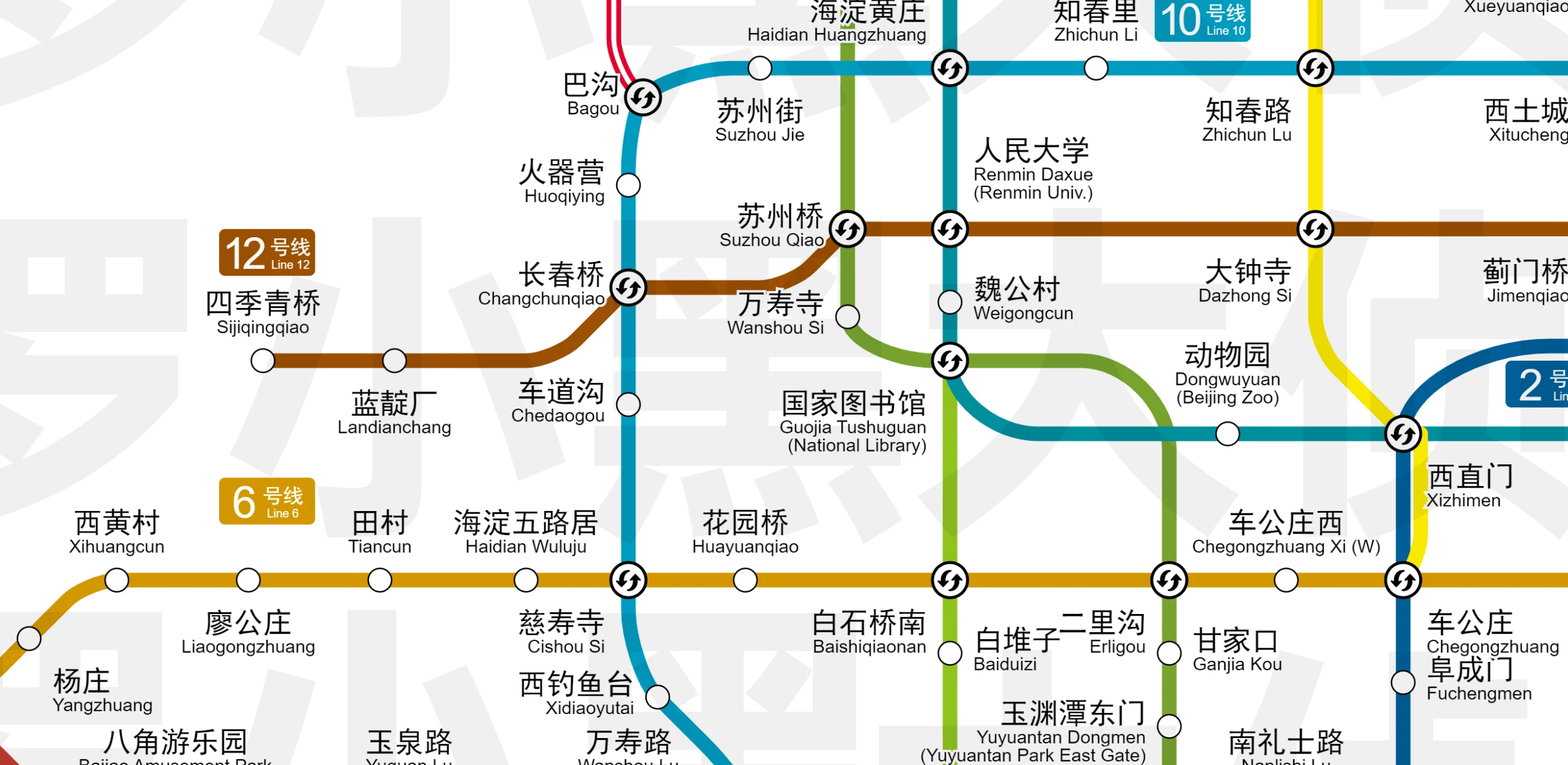 北京地铁风格北京地铁近期规划线路示意图(V1) - 哔哩哔哩