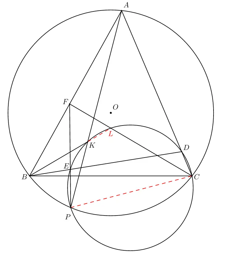 平面几何 一个涉及证明三点共线的问题 哔哩哔哩