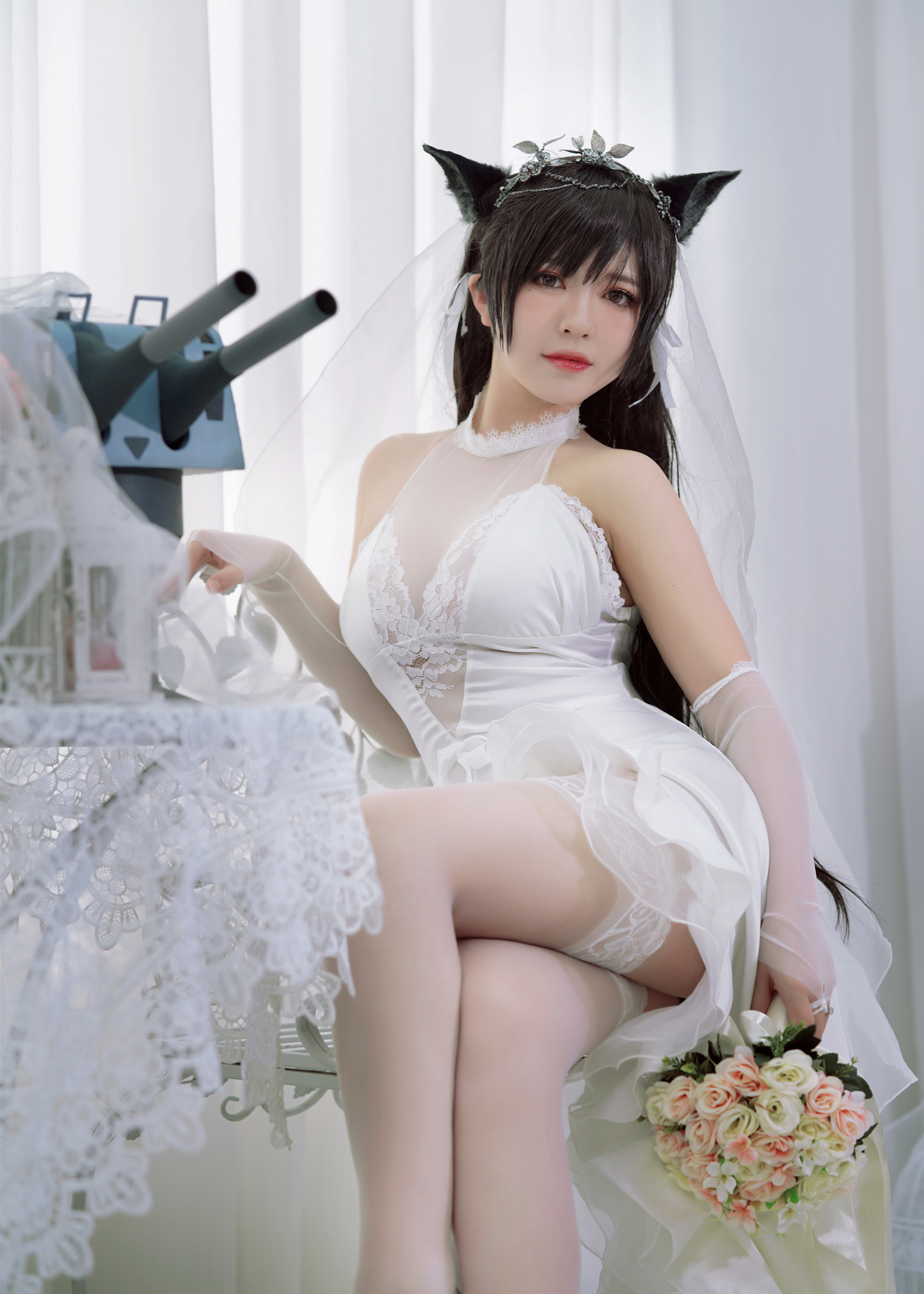 半半子Cosplay爱宕花嫁3