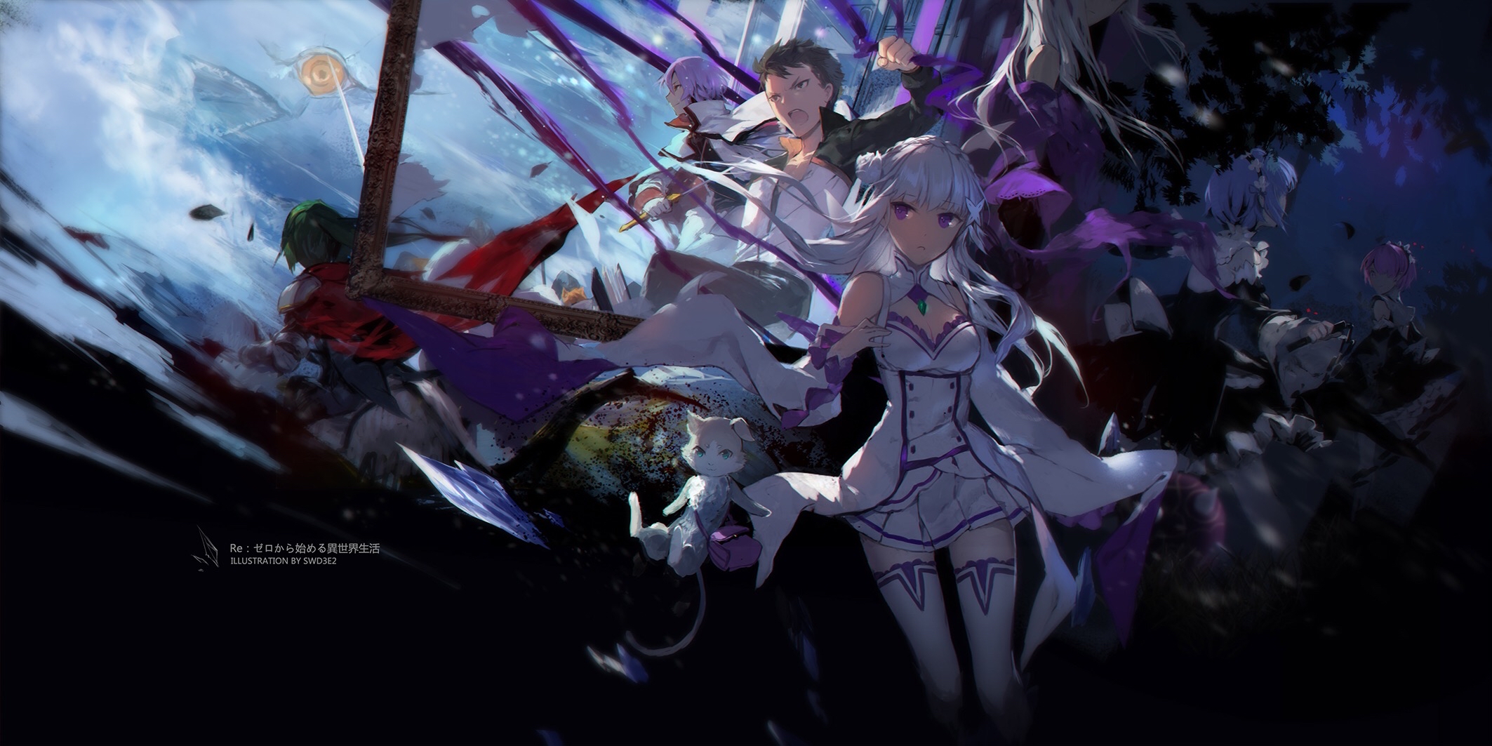 100 natsuki-subaru-light-novel-re-zero-subaru-character-art