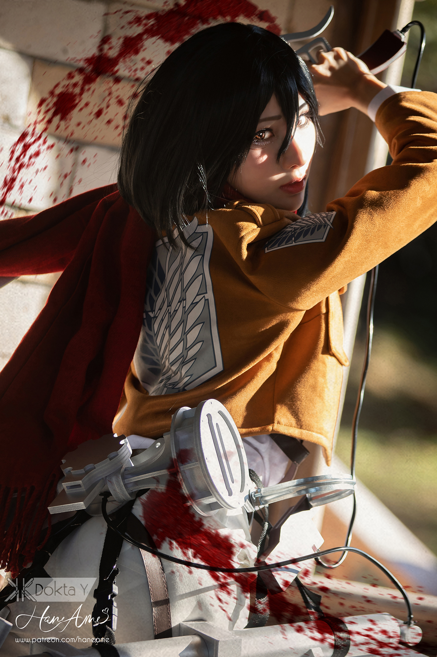 「cosplay宝藏美女」#029期 雨波haneame:进击的巨人の三笠·阿克曼!