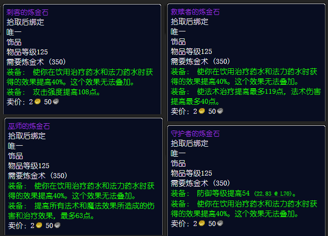 tbc炼金全面解析:治疗职业好选择,全版本bis饰品