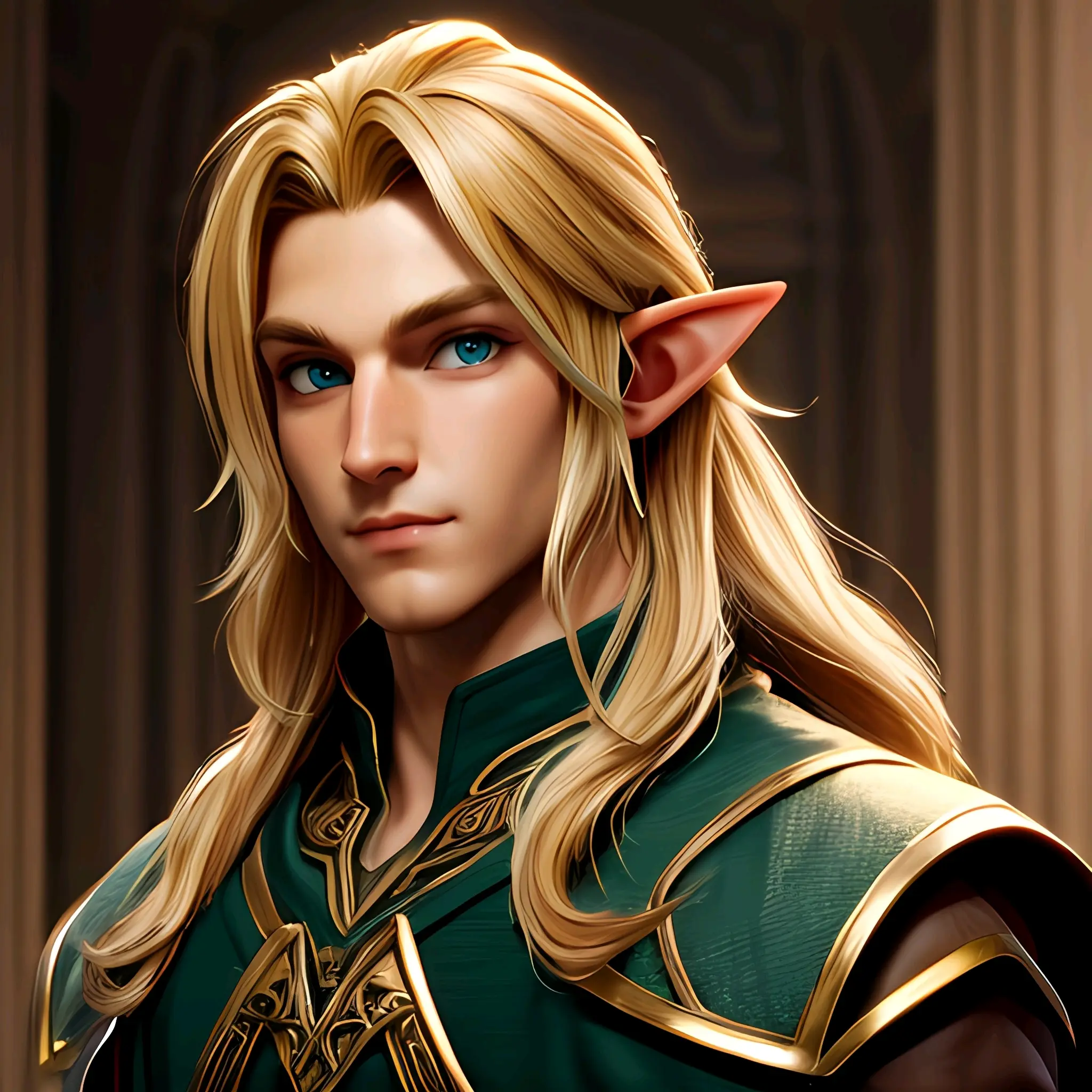 ai绘画,ai画的男性精灵(3d风格).2023年10月17日