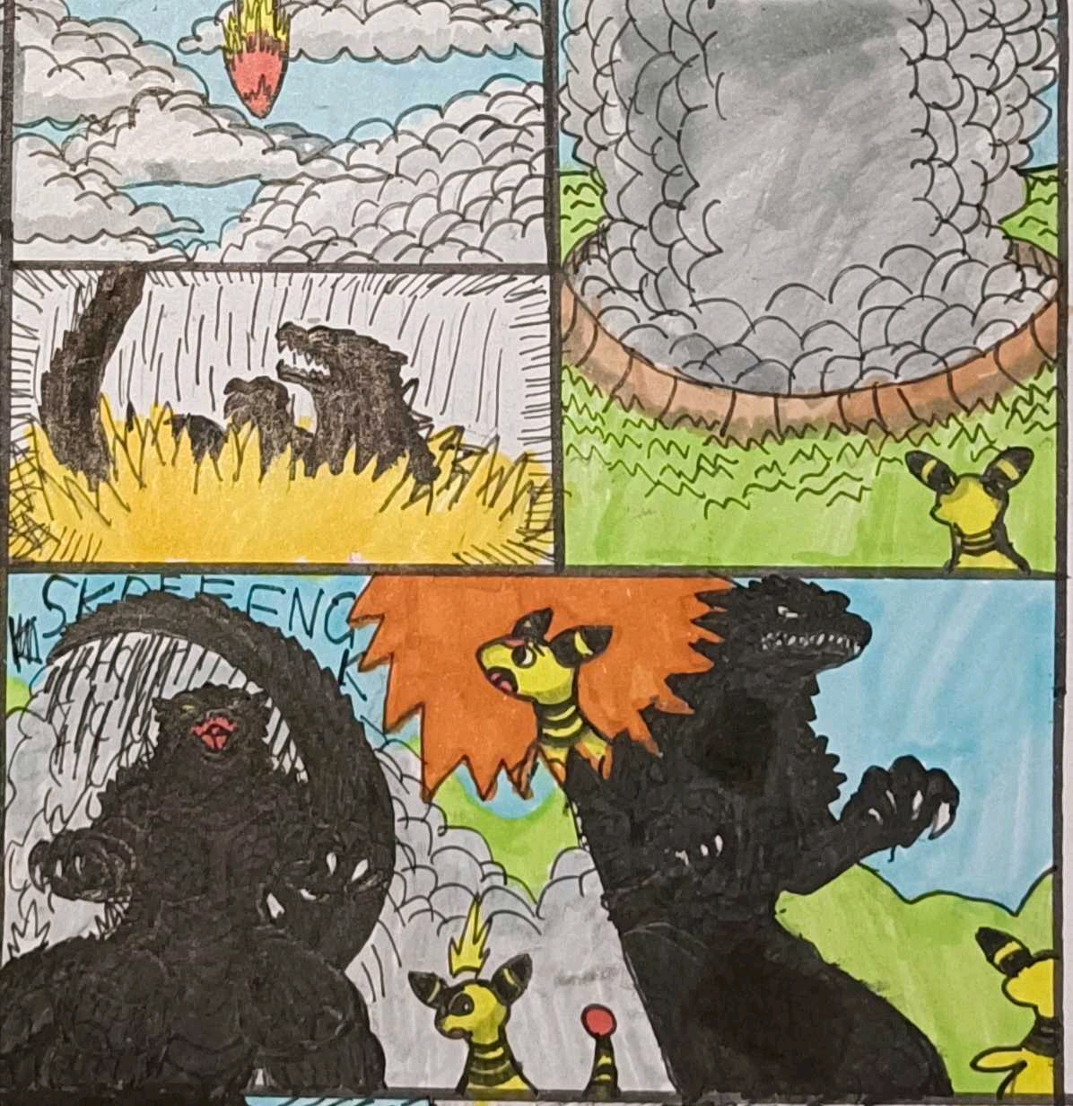 漫画哥斯拉vs精灵宝可梦合集序章到5章专栏版