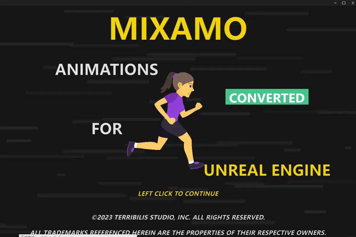 mixamo动画白嫖并成功导入ue5，mixamo_converter使用的方法