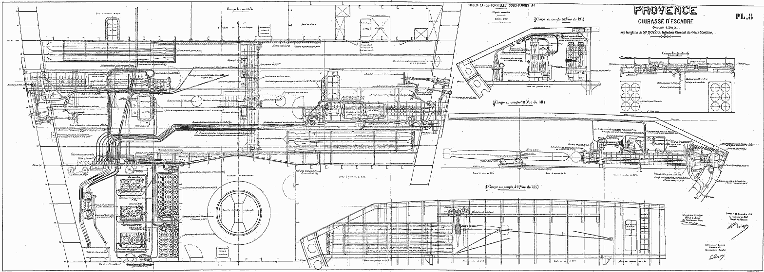 法国战舰普罗旺斯1913年版本原始设计图