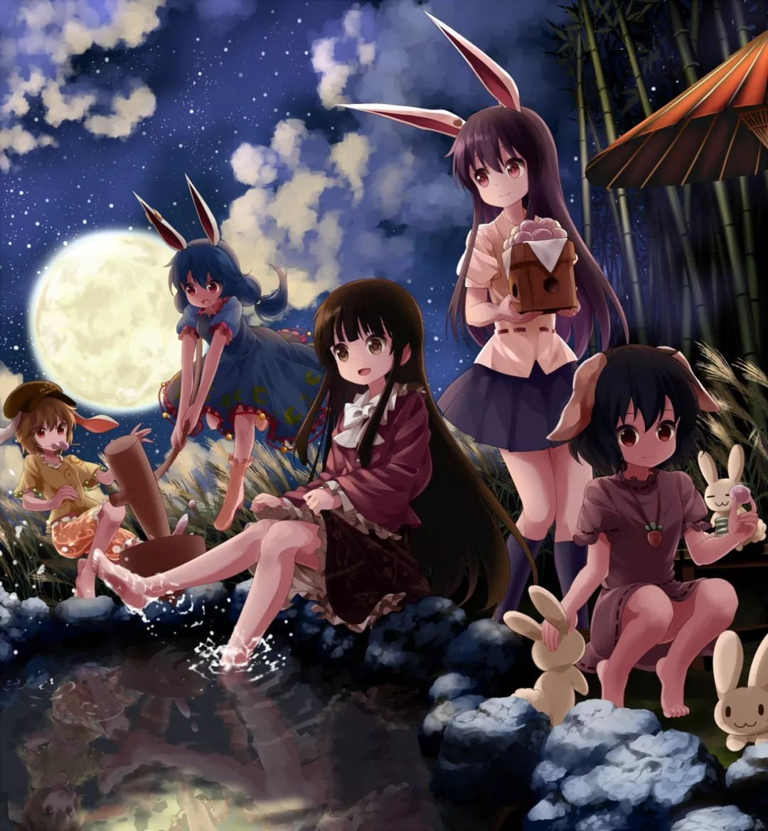 百鬼夜行绘卷中秋特辑祝大家中秋快乐