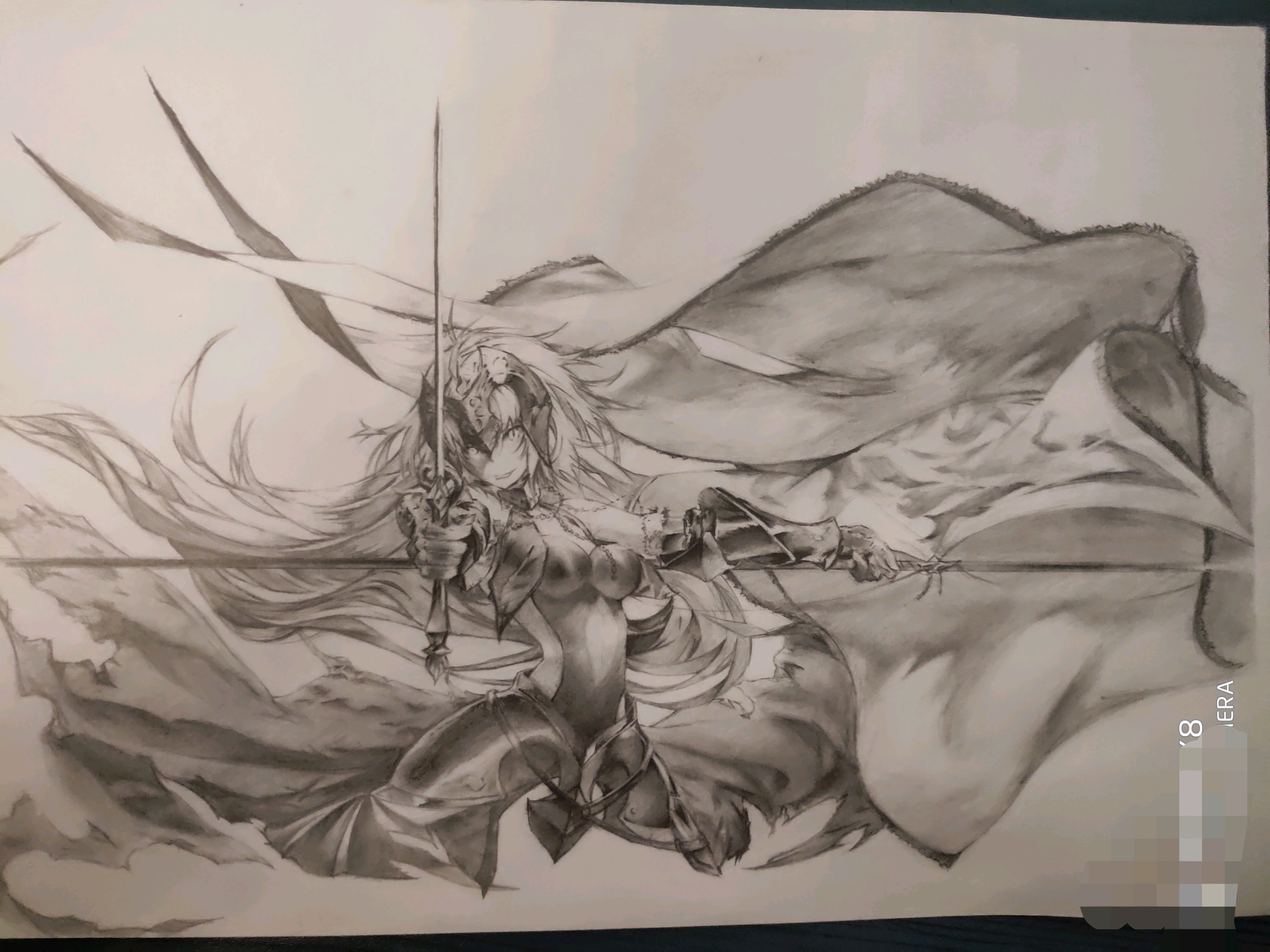 6个月没拿笔了(准手绘人型打印机)