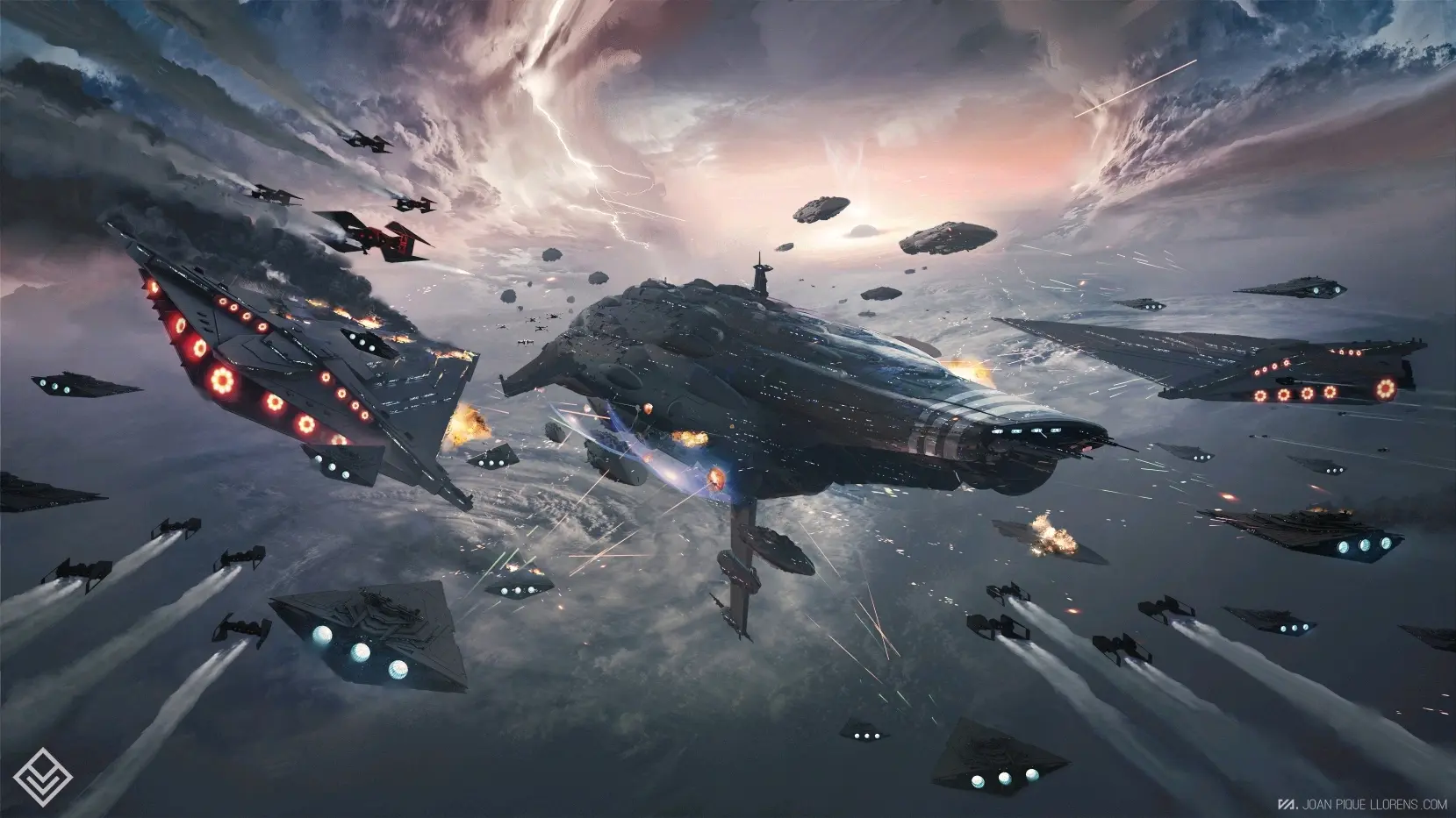 星球大战同人舰船构想(4)新共之盾-恩多级星际防御者/无畏舰