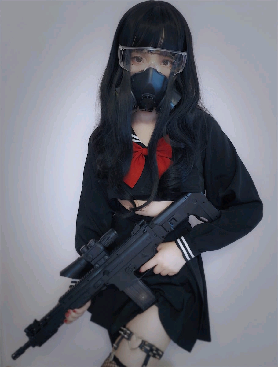【cosplay】古川kagura暗黑jk制服