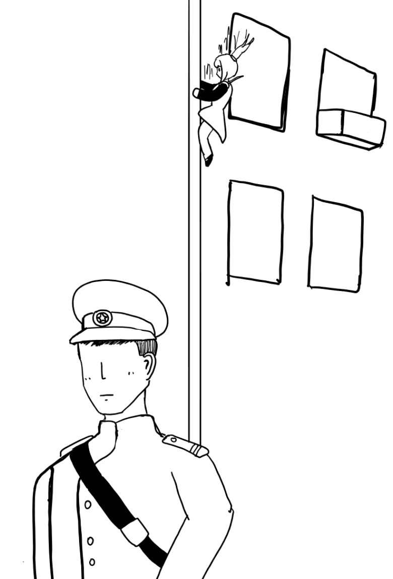 "人民苏维埃警察不会遇上购物小舰娘"小巴库一路飞奔去了百货商场门口