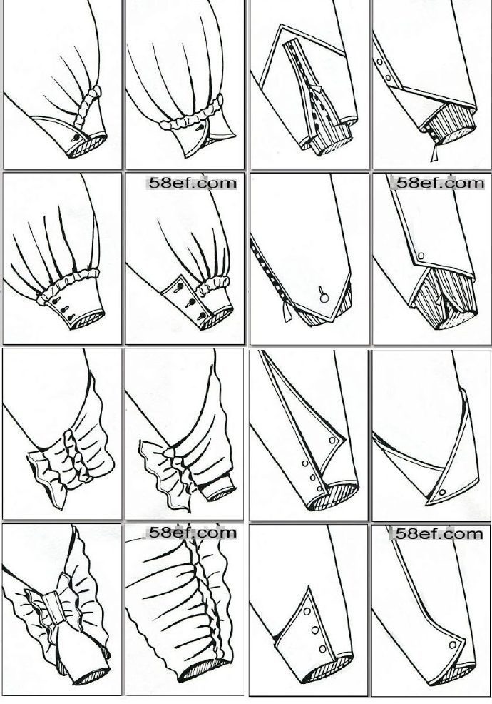 衣袖可以有几种款式白嫖党快来收绘画素材