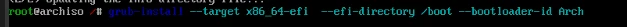 Arch Linux的安装教程(UEFI固件)