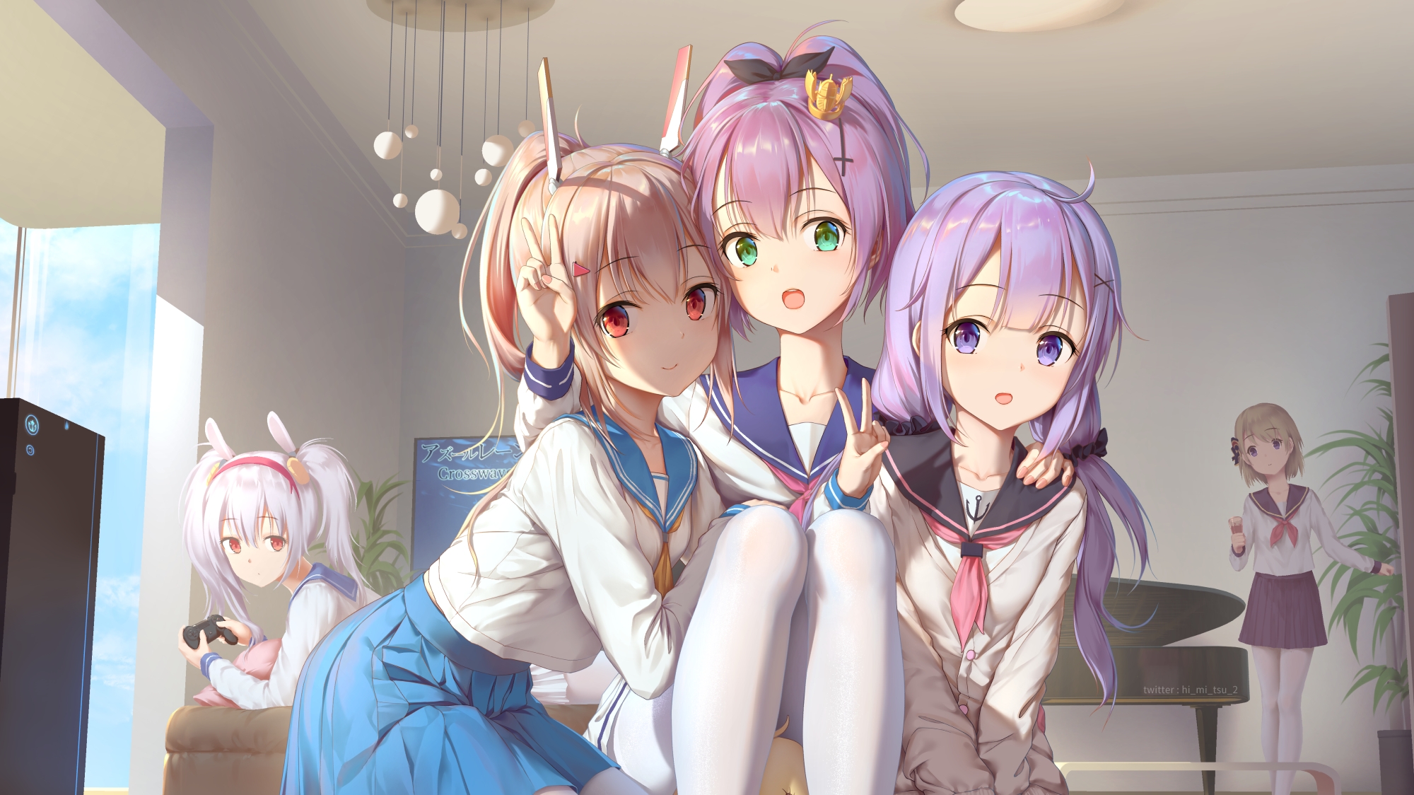 碧蓝御三家祝大家端午节快乐 什么 你问我为啥有五个 五个难道不是常识吗 哔哩哔哩