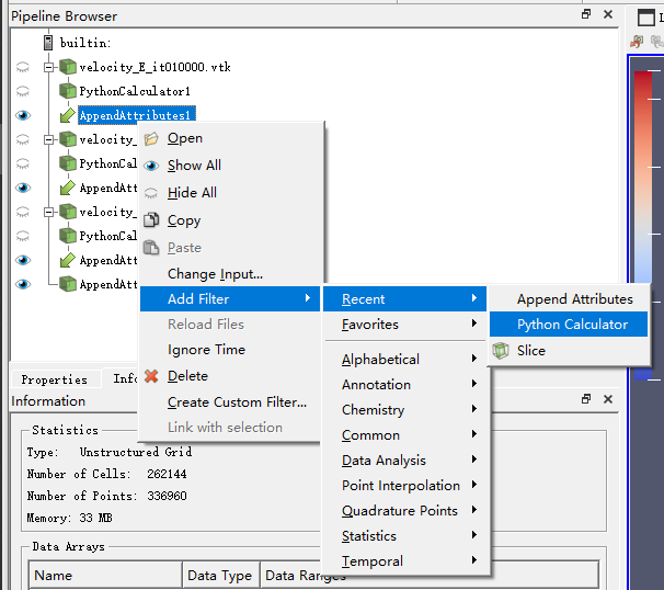 利用Paraview内置编程计算处理vtk文件 - 哔哩哔哩