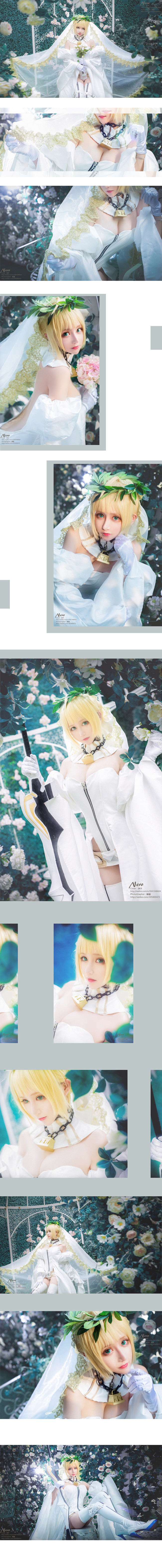 【fate/grand order】cos正片 尼禄花嫁