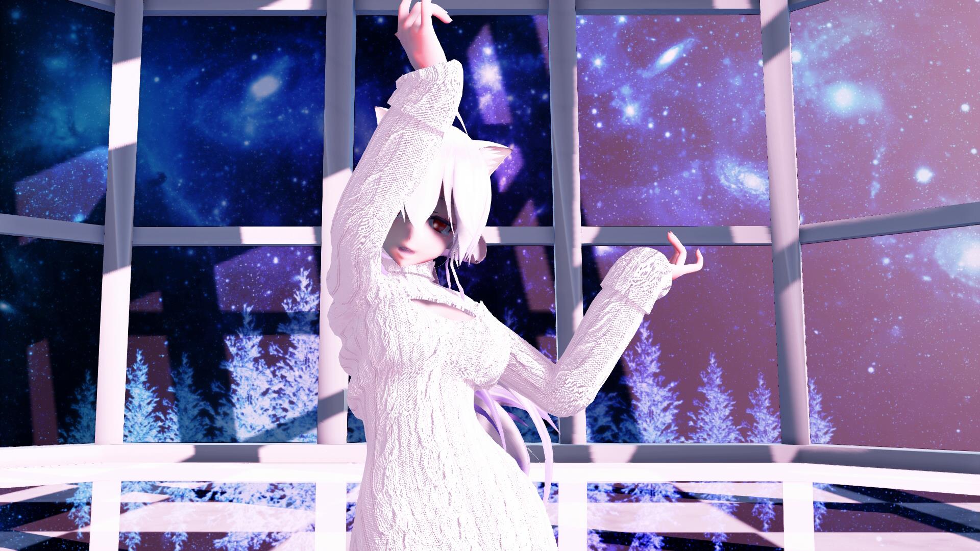 【mmd】弱音:新买的毛衣好看吗?