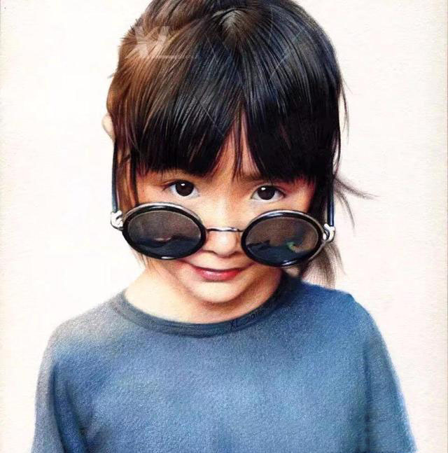 彩铅界冷军孟祥雷彩铅人物欣赏
