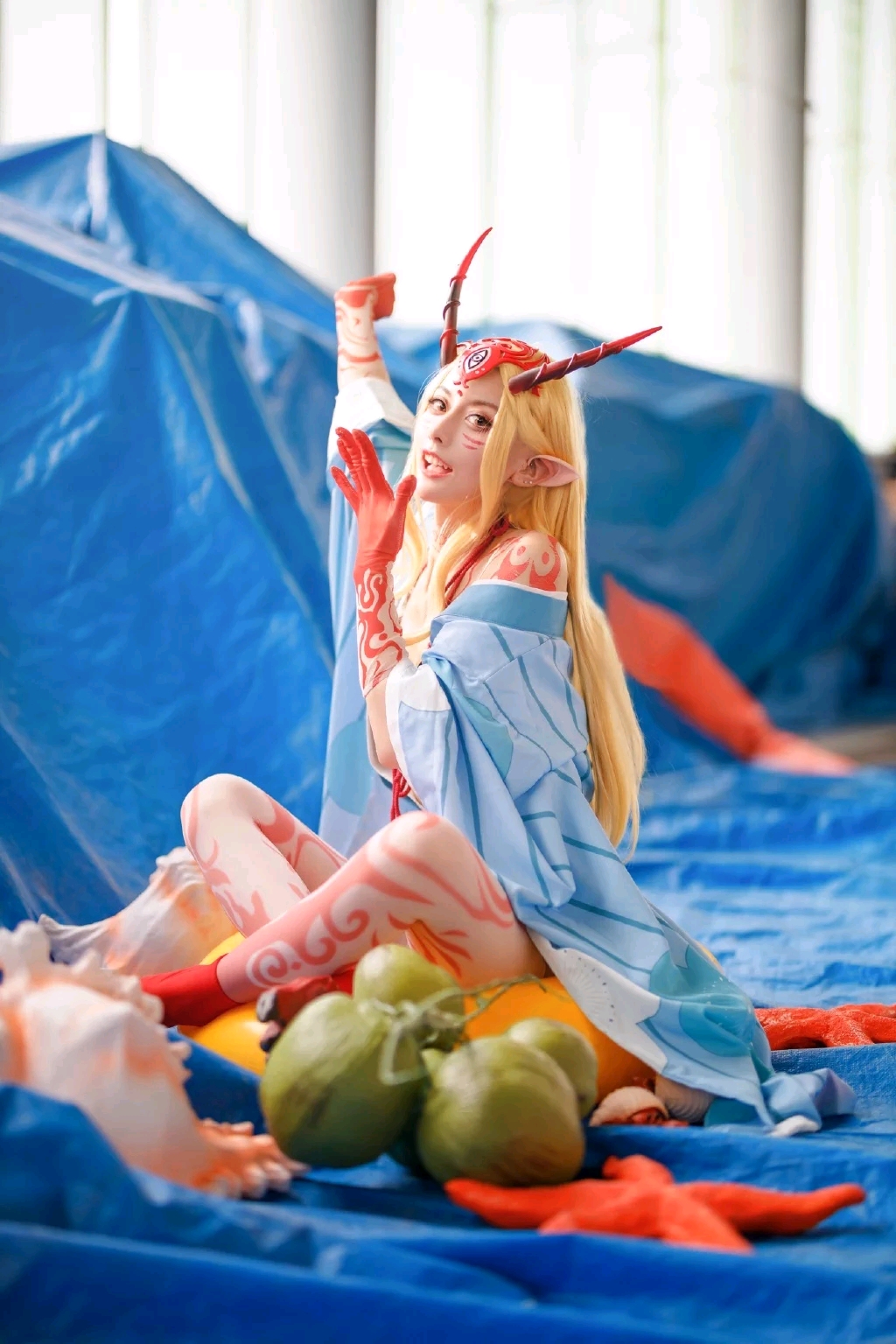 茨木童子cos诱人泳装性感写真