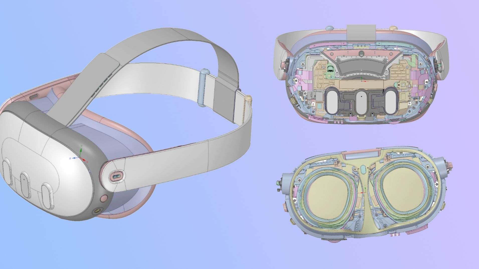 Meta Quest 3 CAD设计图曝光，正测试VR云游戏项目 哔哩哔哩