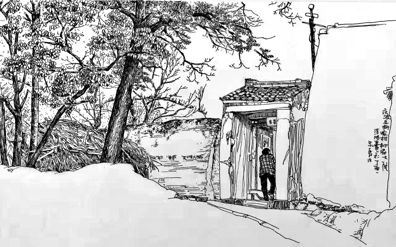 朱浩明风景速写写生作品