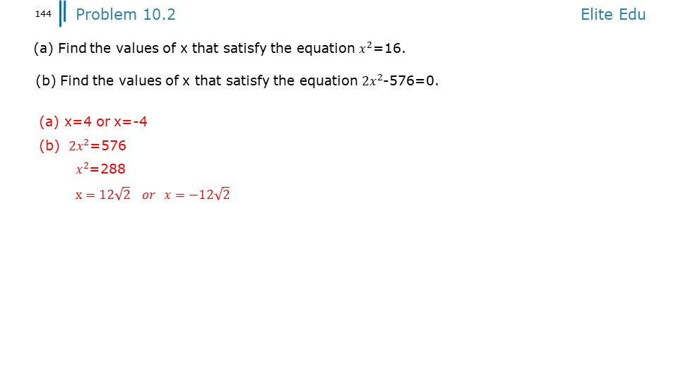 Introduction to algebra aops chapter 10 quadratic equations 