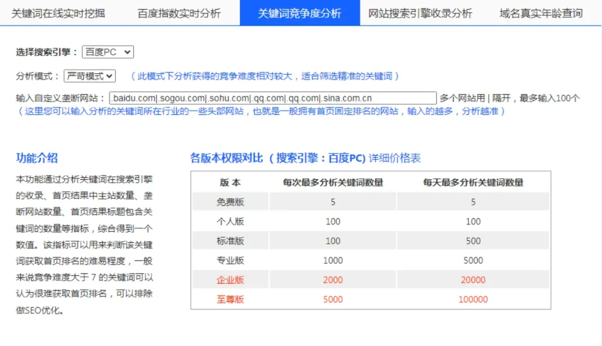 seo查询工具=seo检测工具综合查询