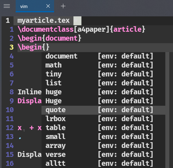 Vim + LaTeX 在WSL下的配置 哔哩哔哩