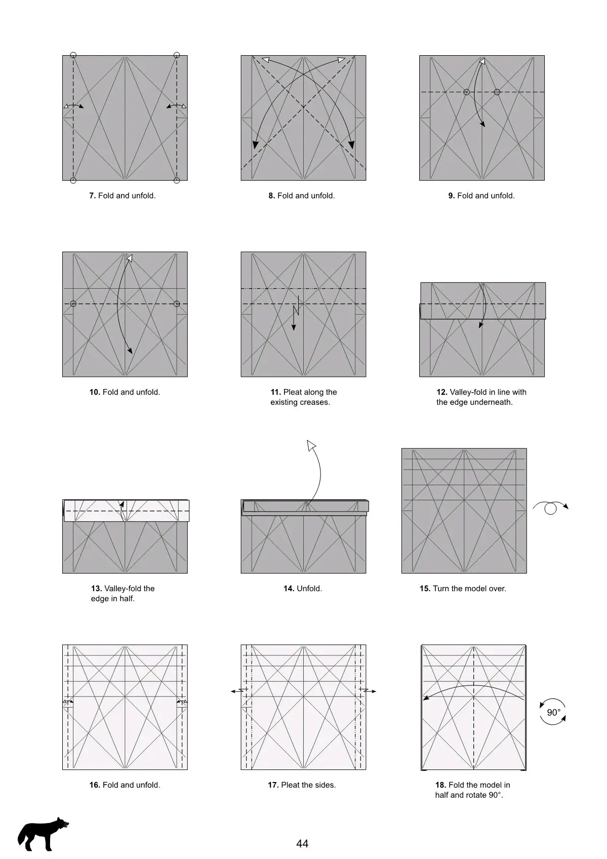 折纸加藤狼图解 - 哔哩哔哩