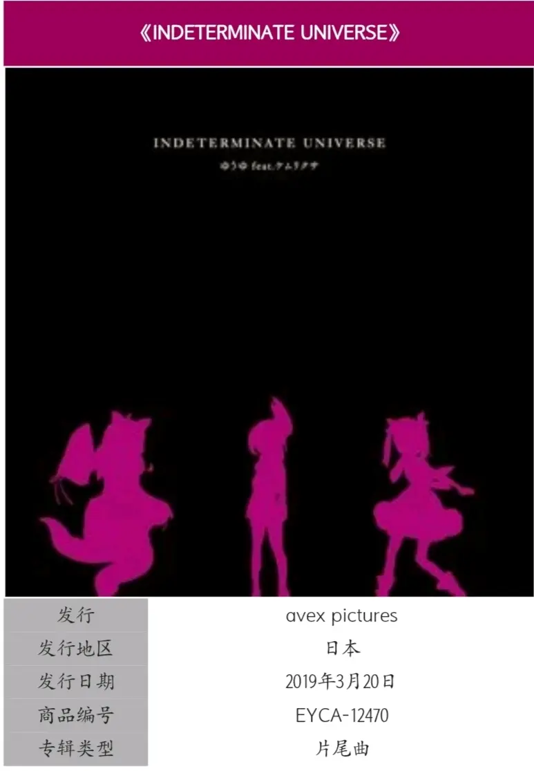 歌曲分享 Indeterminate Universe 哔哩哔哩