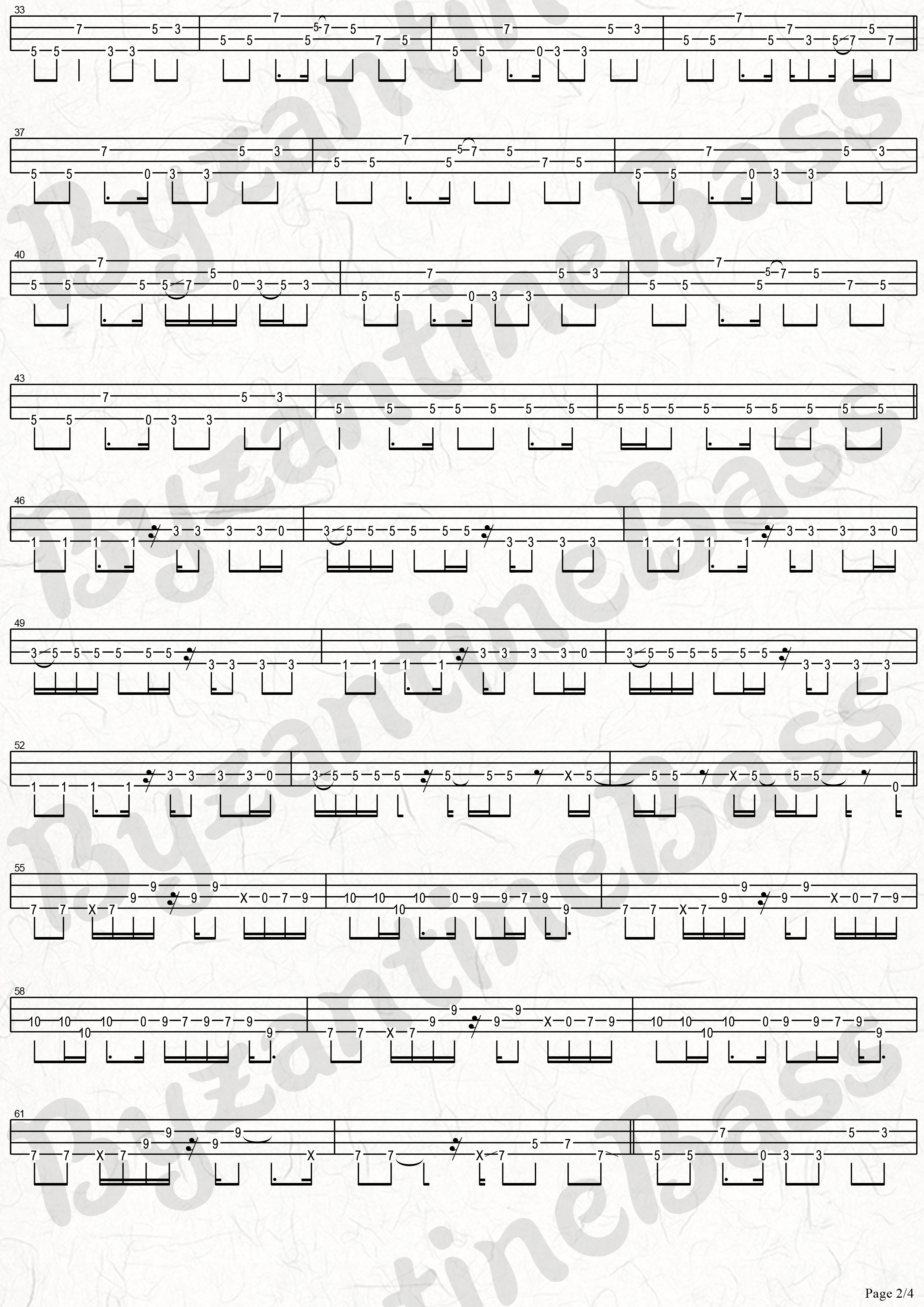 Red Hot Chili PeppersDani California Bass Tab 哔哩哔哩