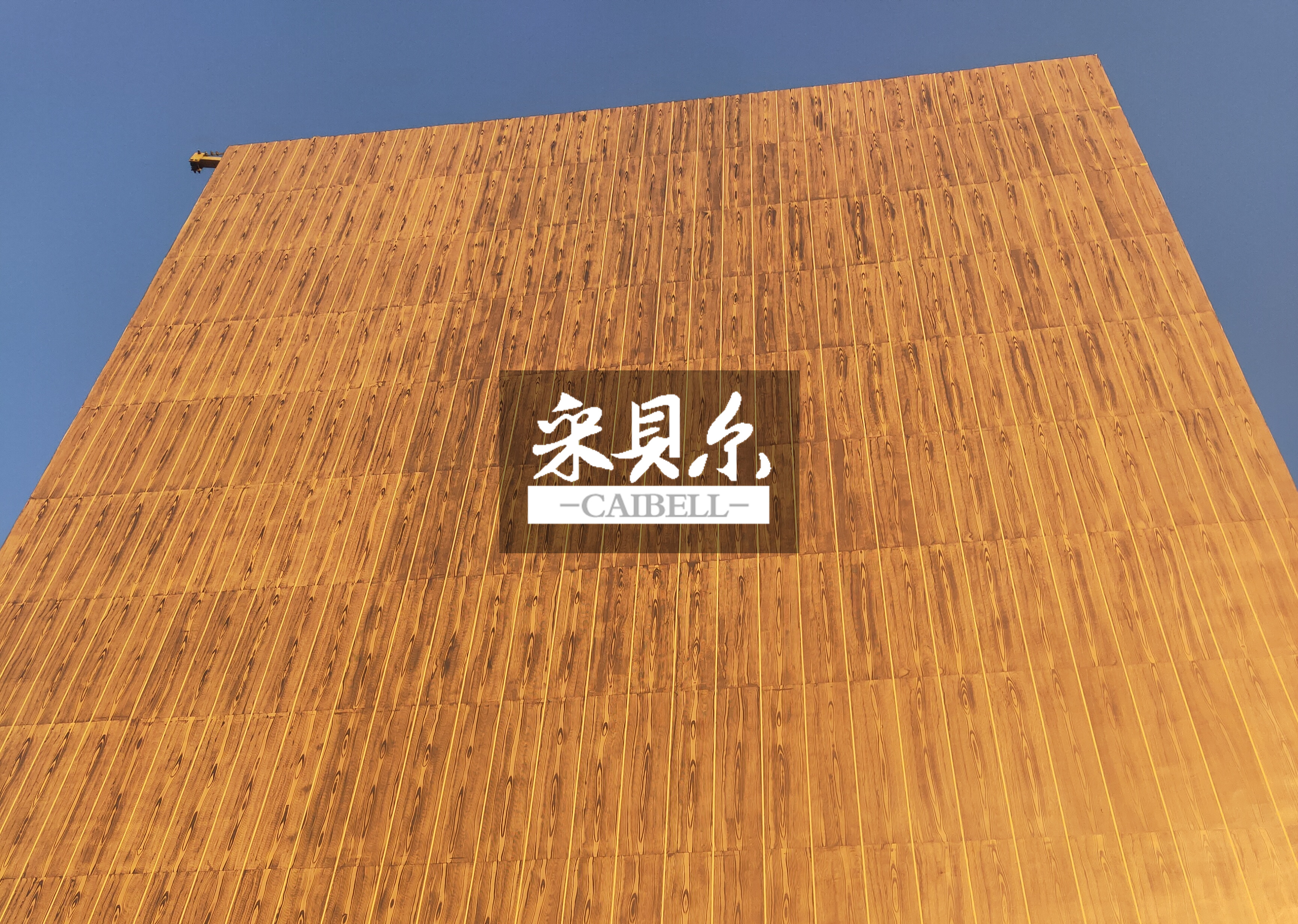 安徽宣城外墙木纹漆施工案例分享!金属木纹漆效果图