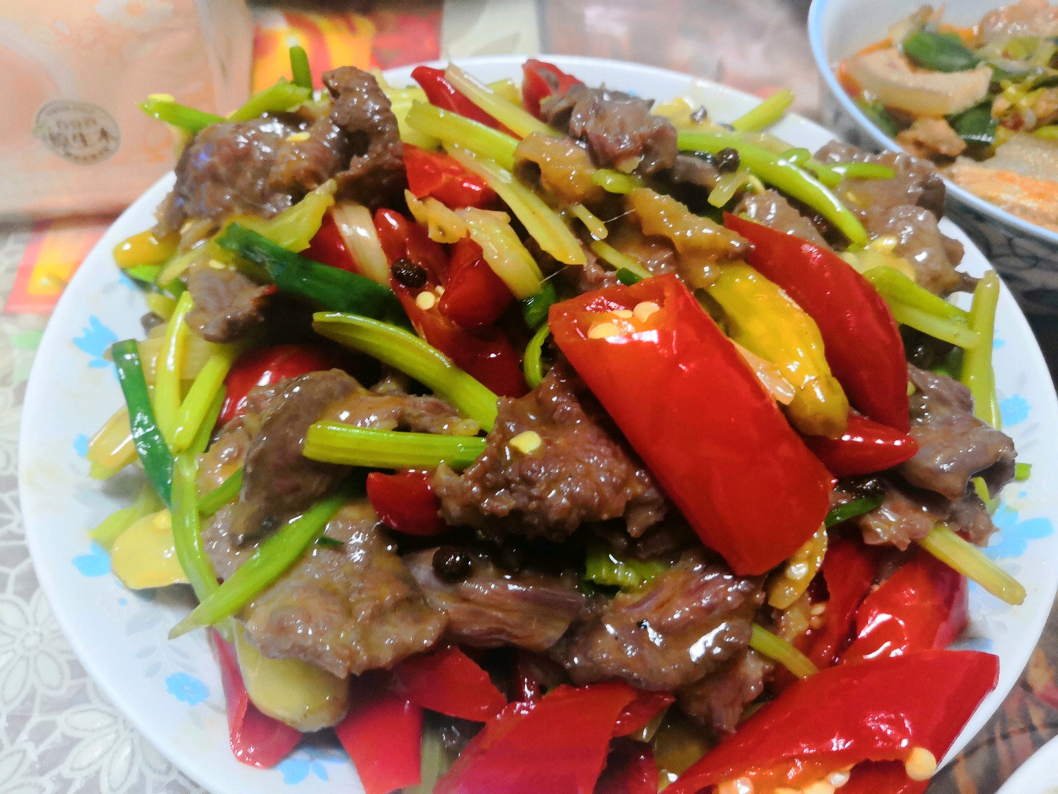 老爸的泡椒炒牛肉