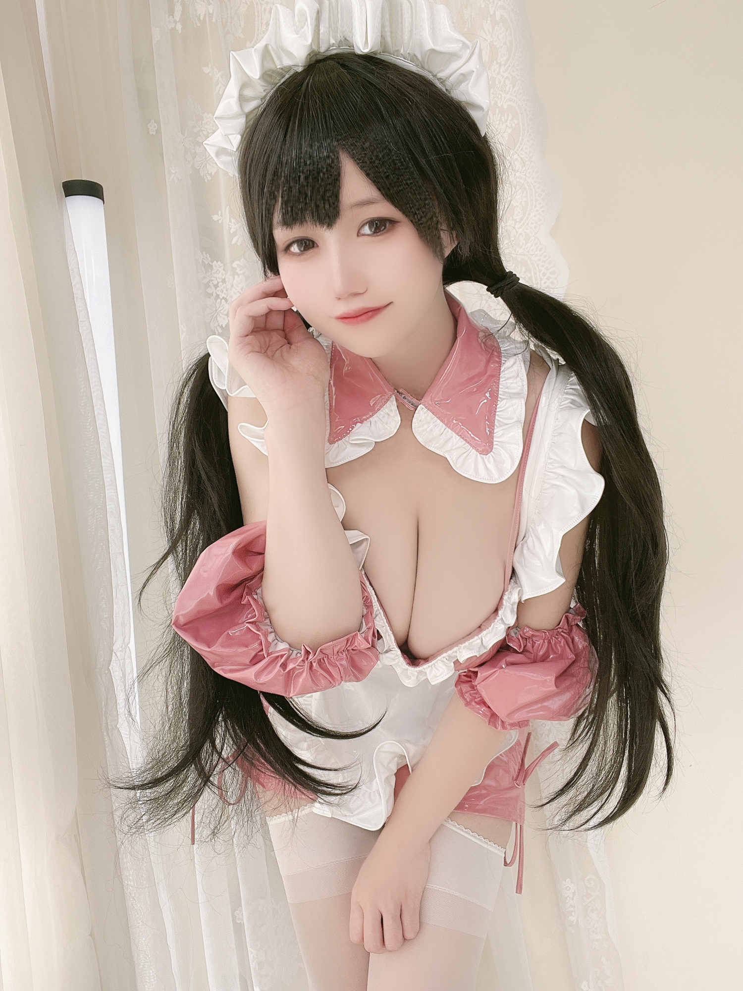 小仓千代W粉色漆皮女仆Cosplay4