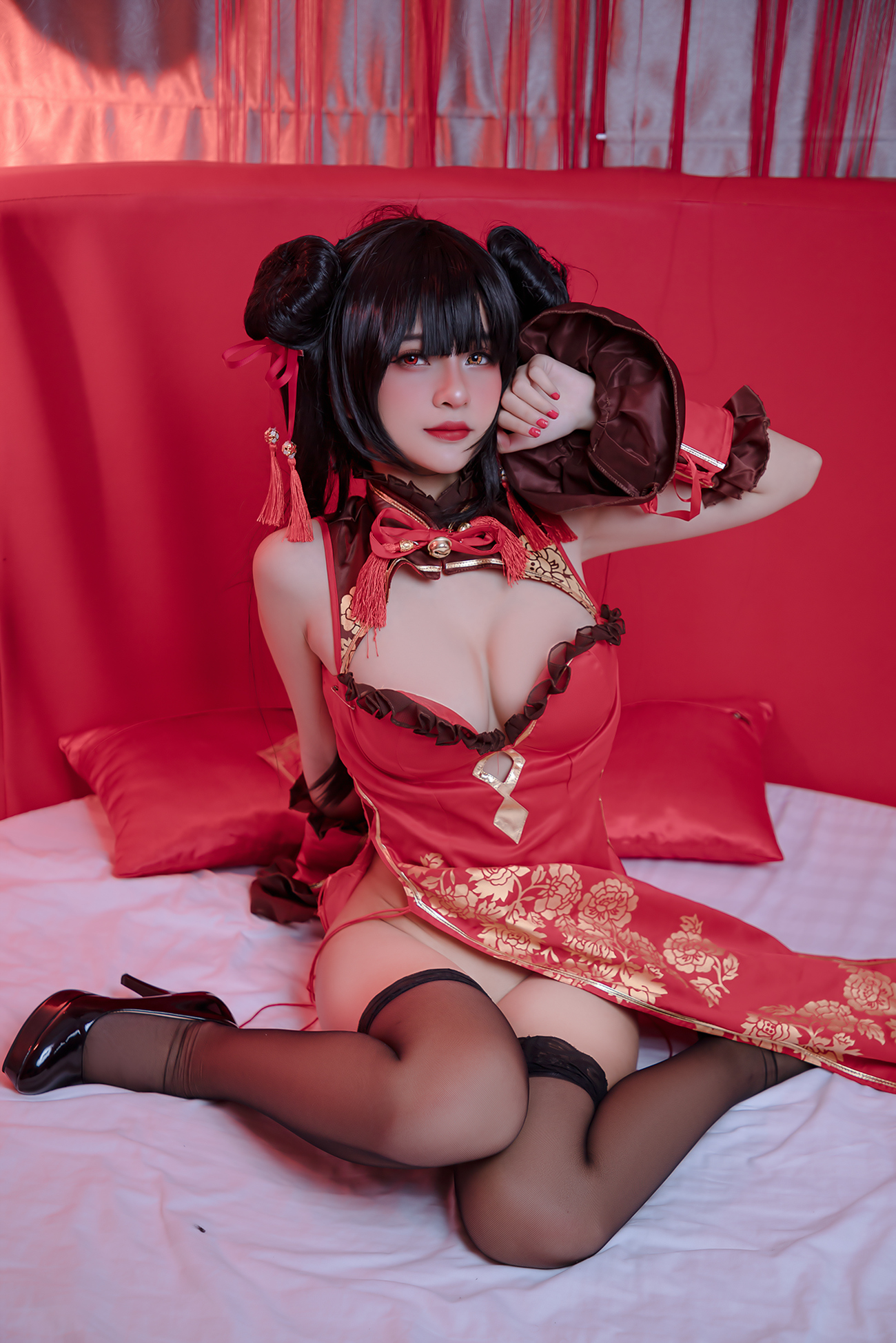 Azami狂三旗袍cosplay3