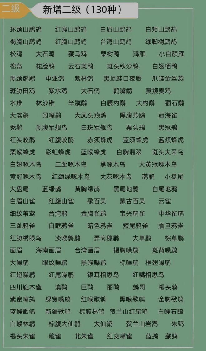 【转林业局〗394种国家重点保护野生鸟类速览!